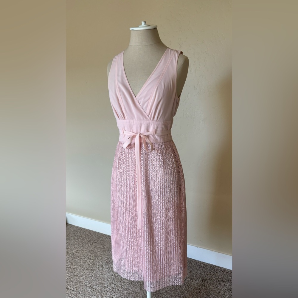 Anthropologie Pink Lemonade Midi Dress by Leifsdottir